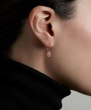 Astley Clarke - Rose Gold Mini Icon Aura Drop Earrings image number 1