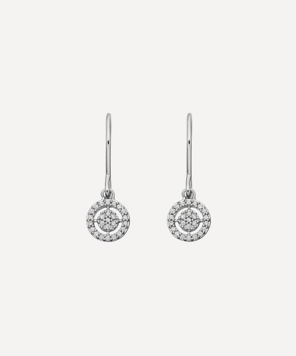 Astley Clarke - White Gold Mini Icon Aura Drop Earrings image number 0