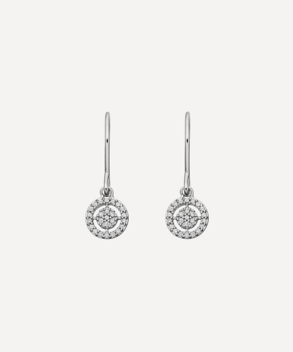 Astley Clarke - White Gold Mini Icon Aura Drop Earrings image number null