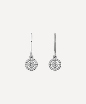 Astley Clarke - White Gold Mini Icon Aura Drop Earrings image number 0