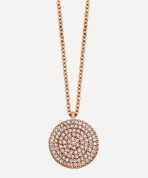 Rose Gold Icon Diamond Pendant Necklace