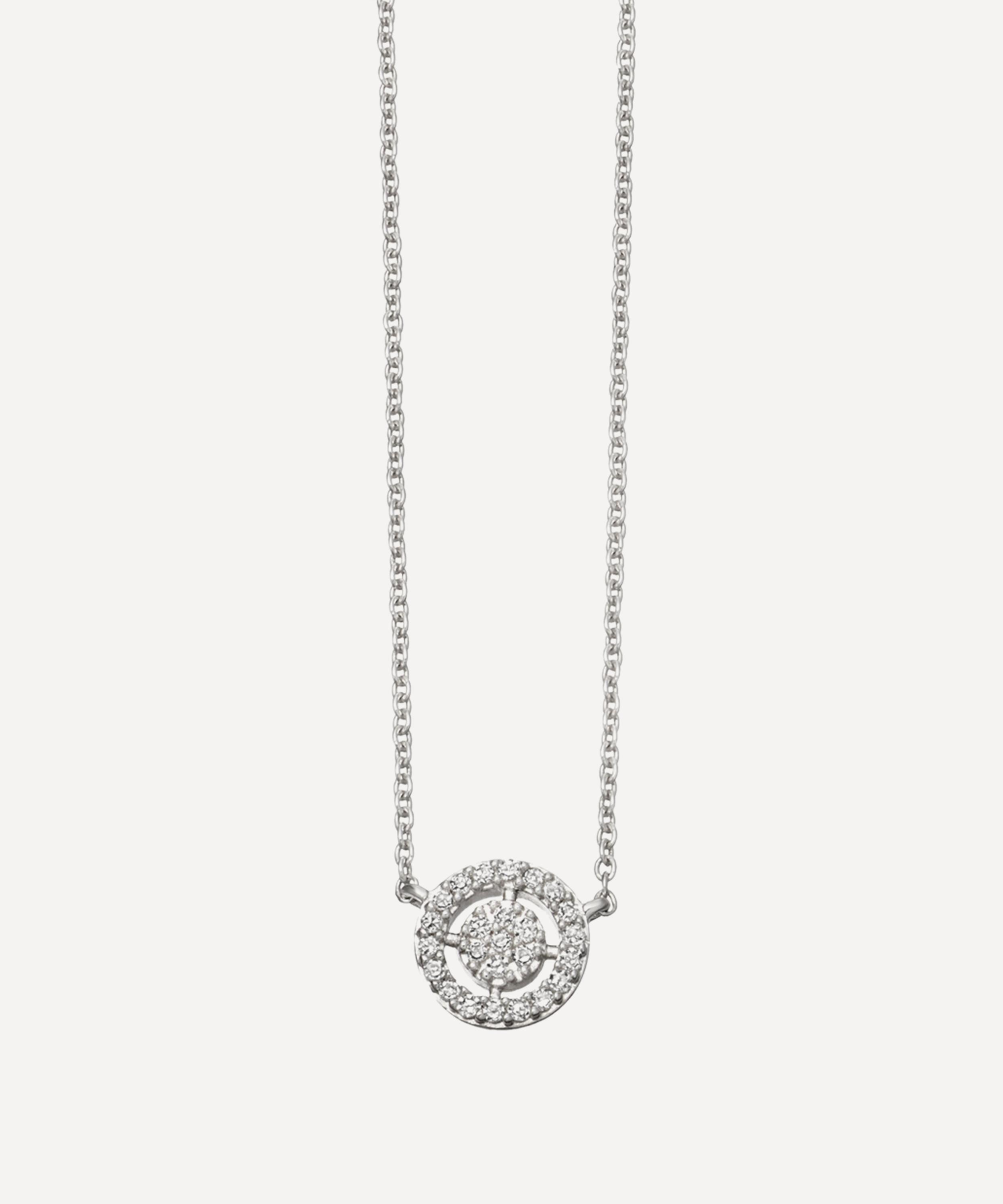 Astley Clarke - White Gold Mini Icon Aura Pendant Necklace image number 0