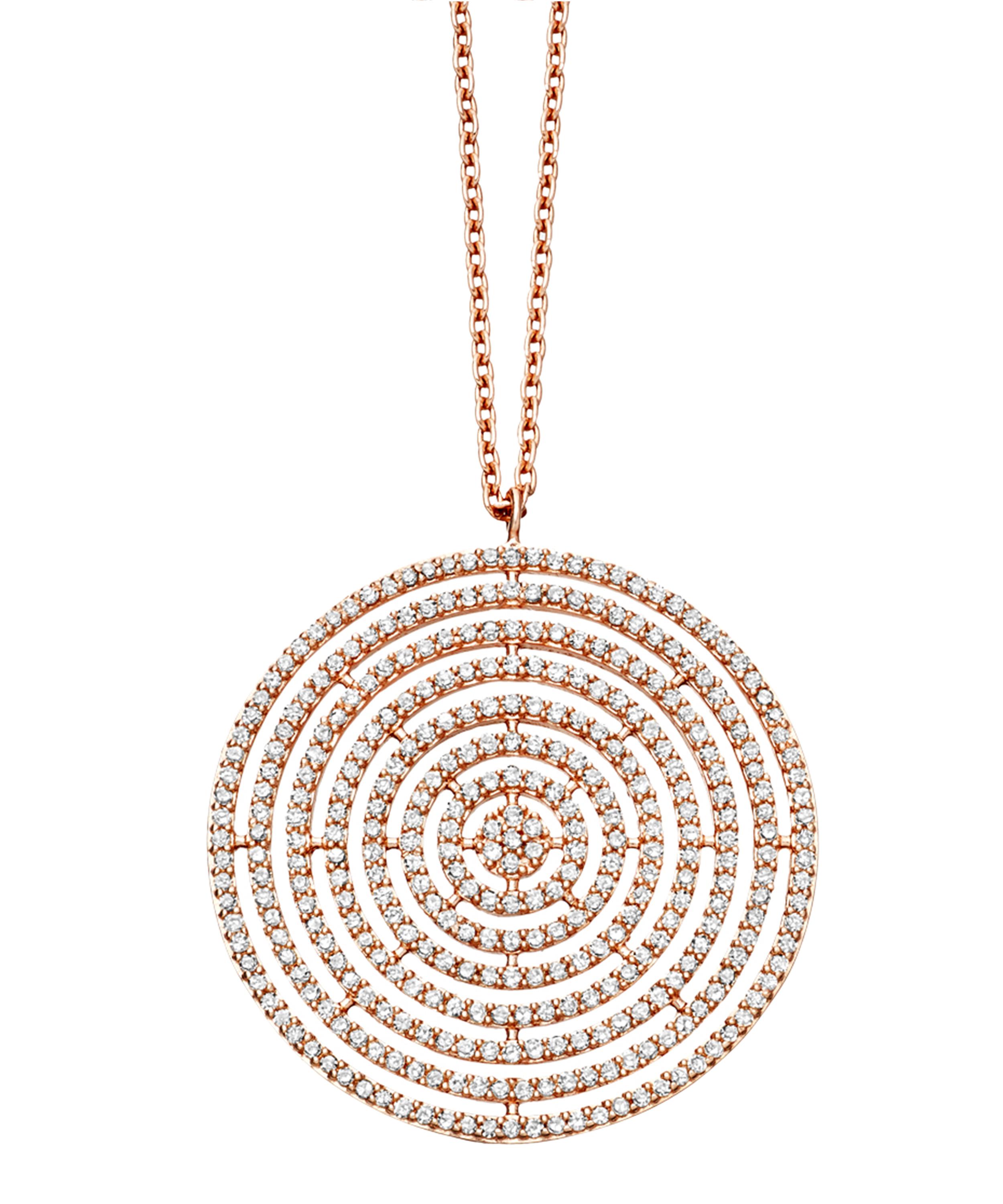 Astley Clarke - Rose Gold Large Icon Aura Pendant Necklace image number 0