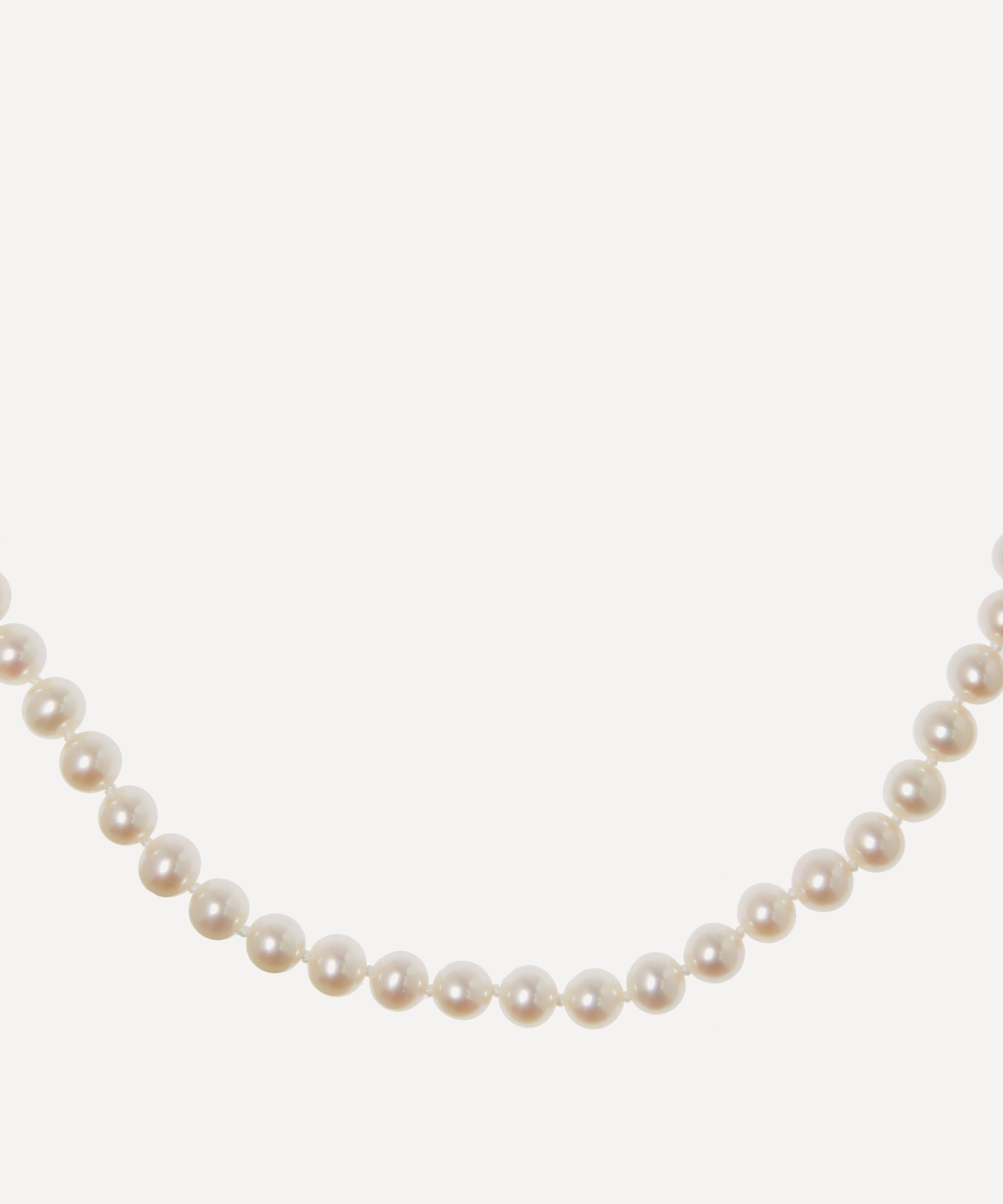 Genuine Cultured Freshwater White Pearls Necklace Authentic Real