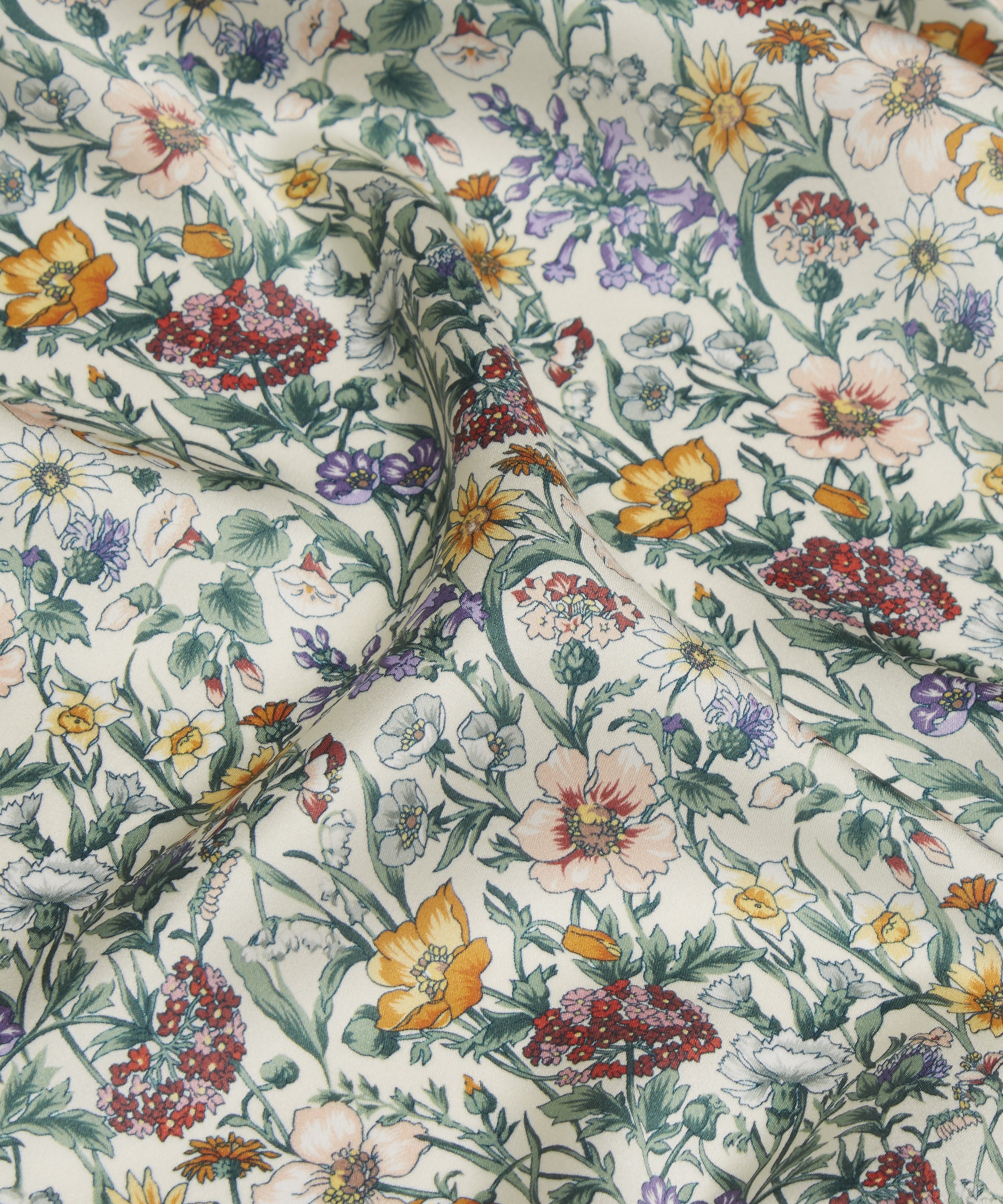 Liberty Fabrics - Rachel Meadow Silk Satin image number 3