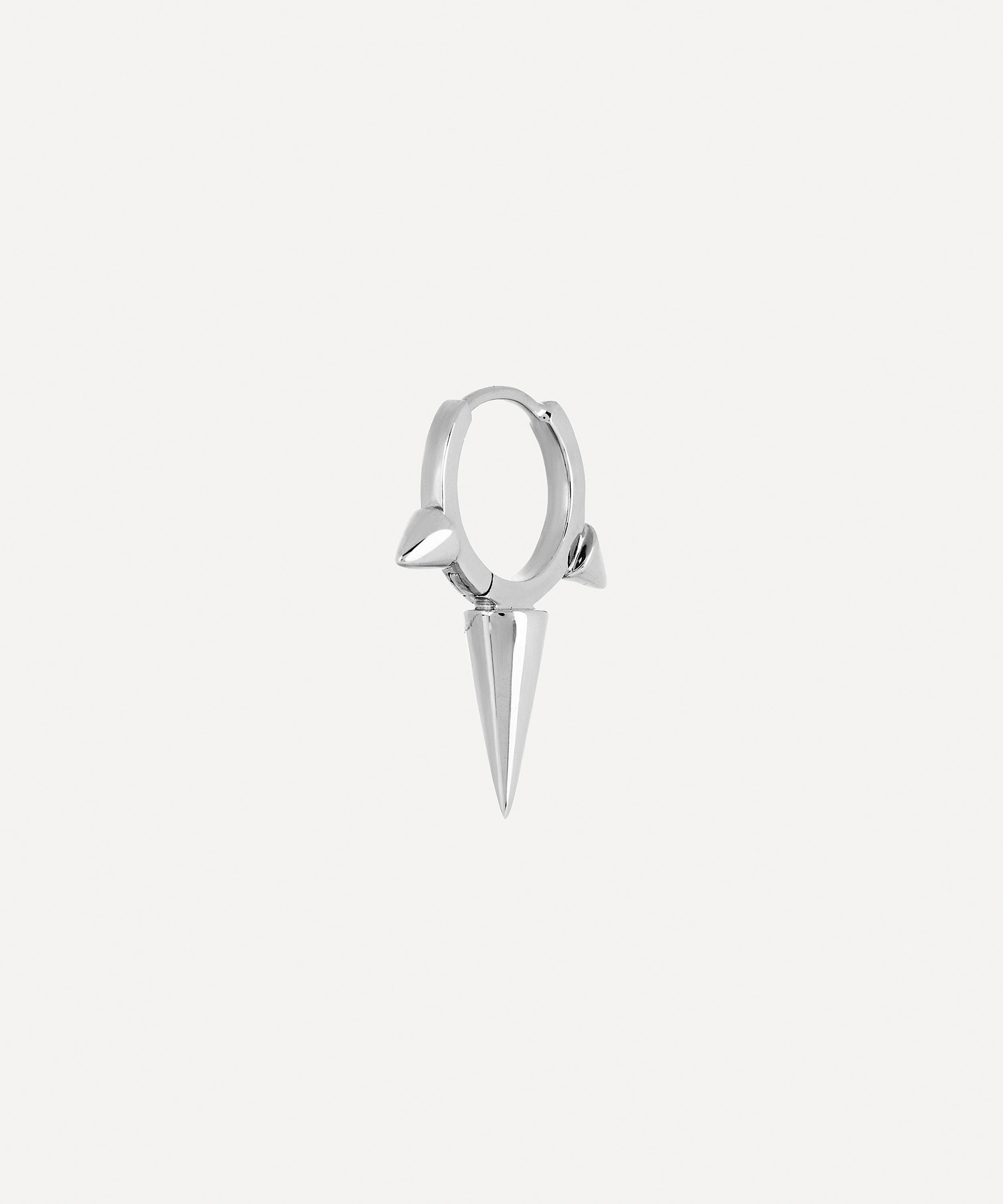 Maria Tash - 14ct 8mm Triple Long Spike Hoop Earring image number 3