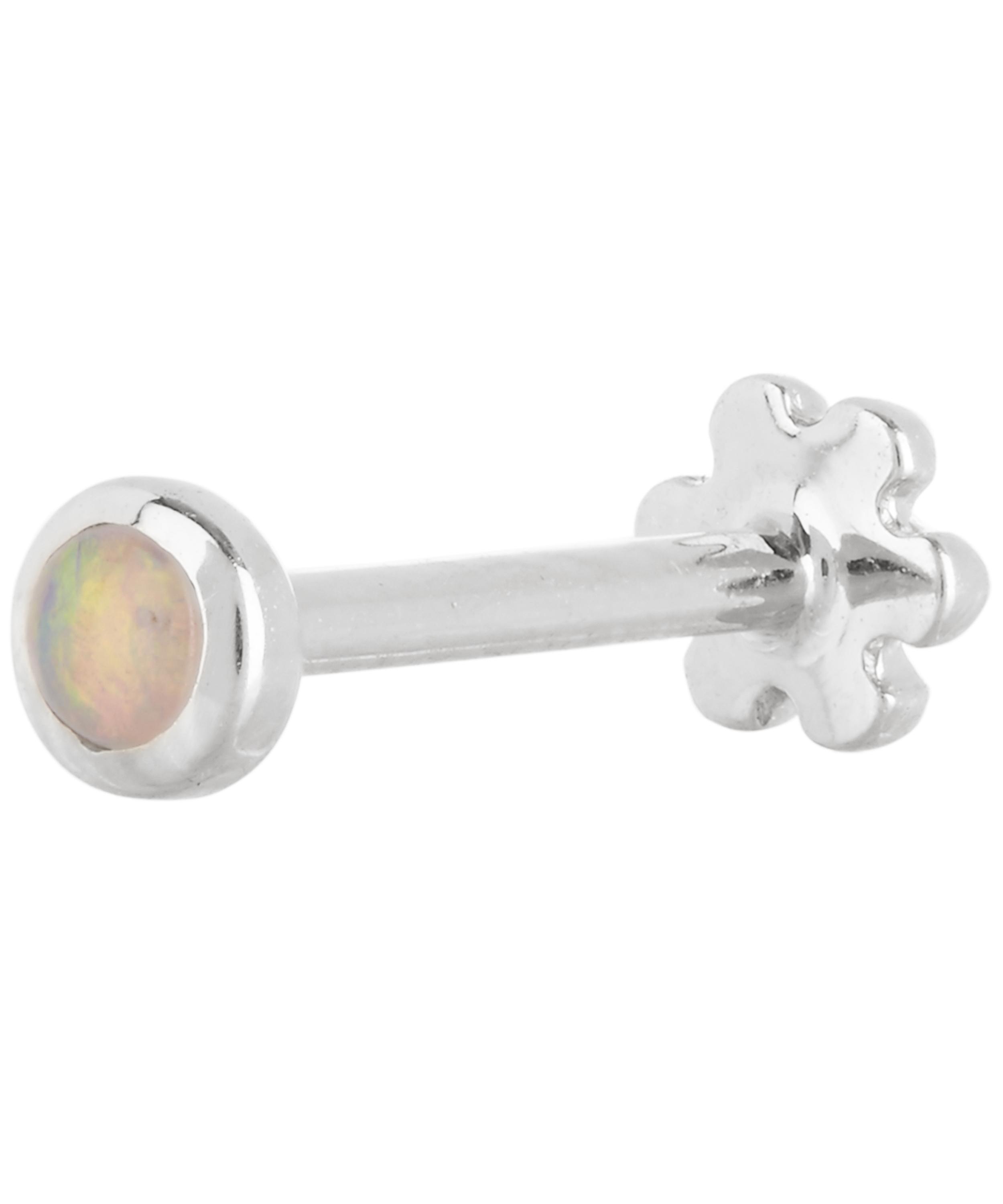 Maria Tash - 2mm Opal Threaded Stud Earring image number 0