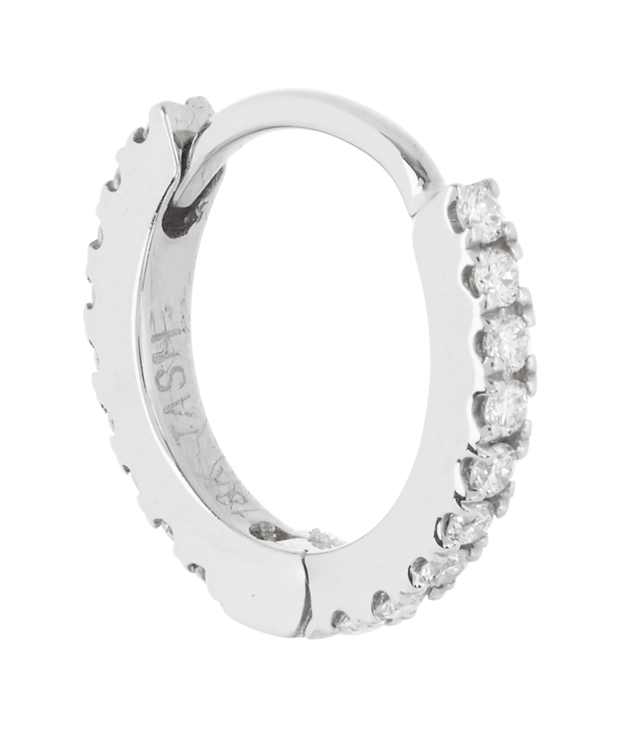 Maria Tash - 3/16" Diamond Eternity Hoop Earring image number 0