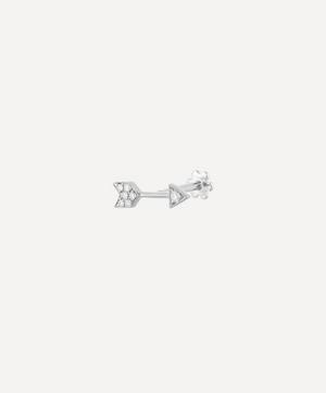 Maria Tash - 18ct 10mm Diamond Arrow Threaded Stud Earring image number 1