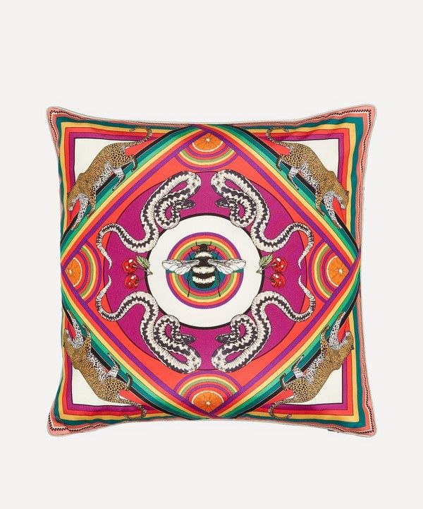 Silken Favours - Trippy Town Cushion image number null