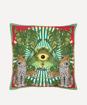 Silken Favours - Eye of the Leopard Cushion image number 0