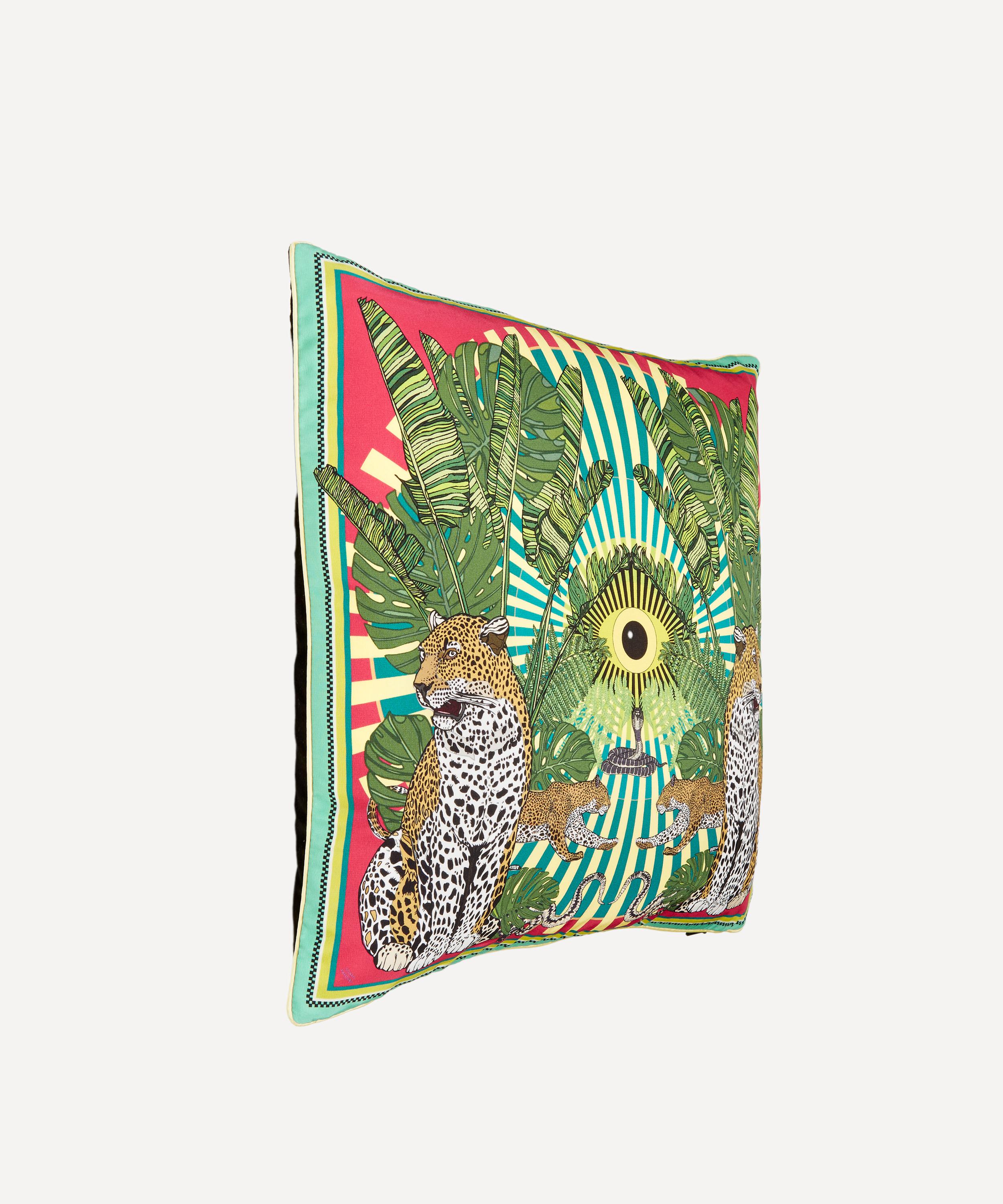 Silken Favours - Eye of the Leopard Cushion image number 1