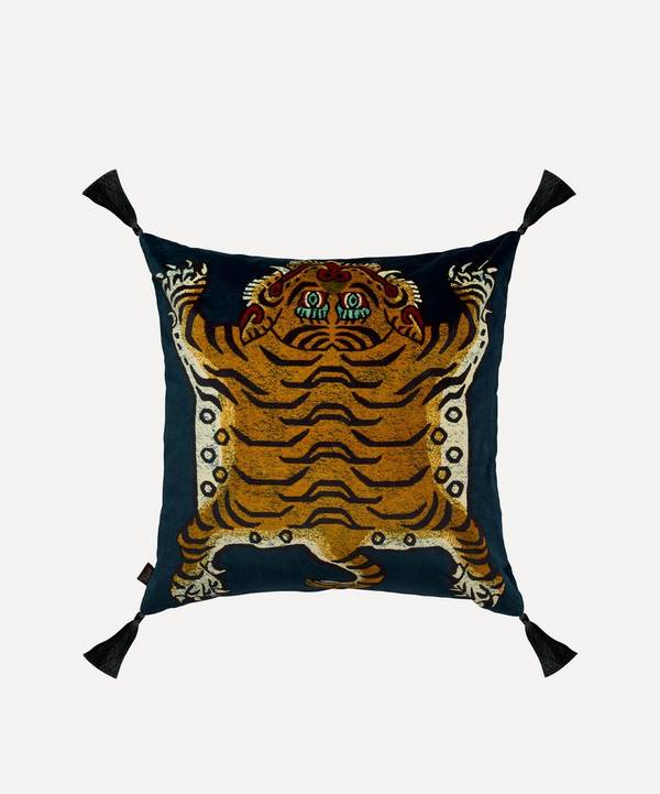 House of Hackney - Saber Large Velvet Midnight Cushion image number 0