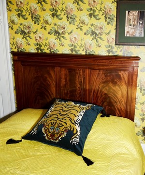 House of Hackney - Saber Large Velvet Midnight Cushion image number 1