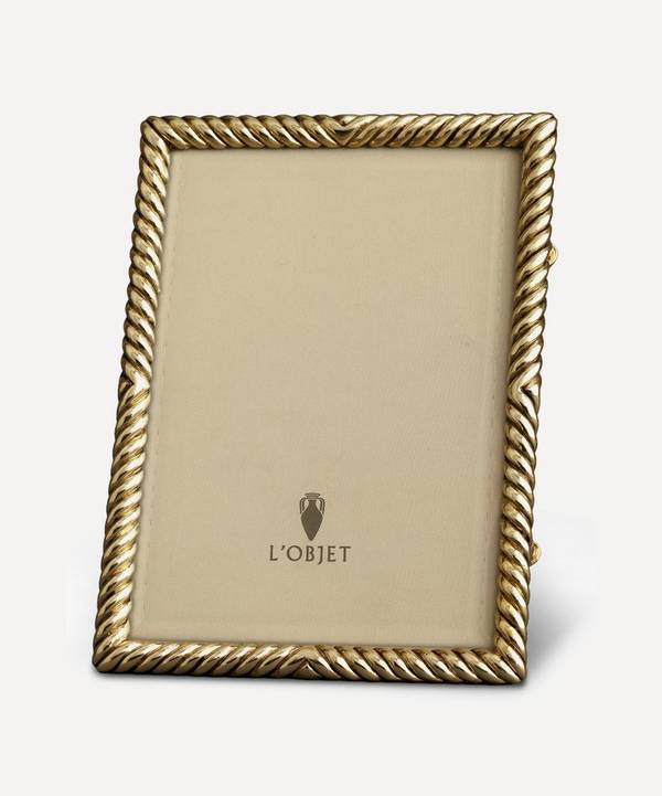 L'Objet - Deco Twist Gold-Plated 5x7” Photo Frame