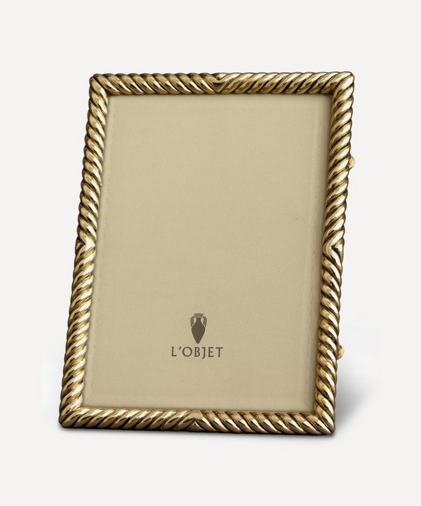L'Objet - Deco Twist Gold-Plated 5x7 Photo Frame image number null