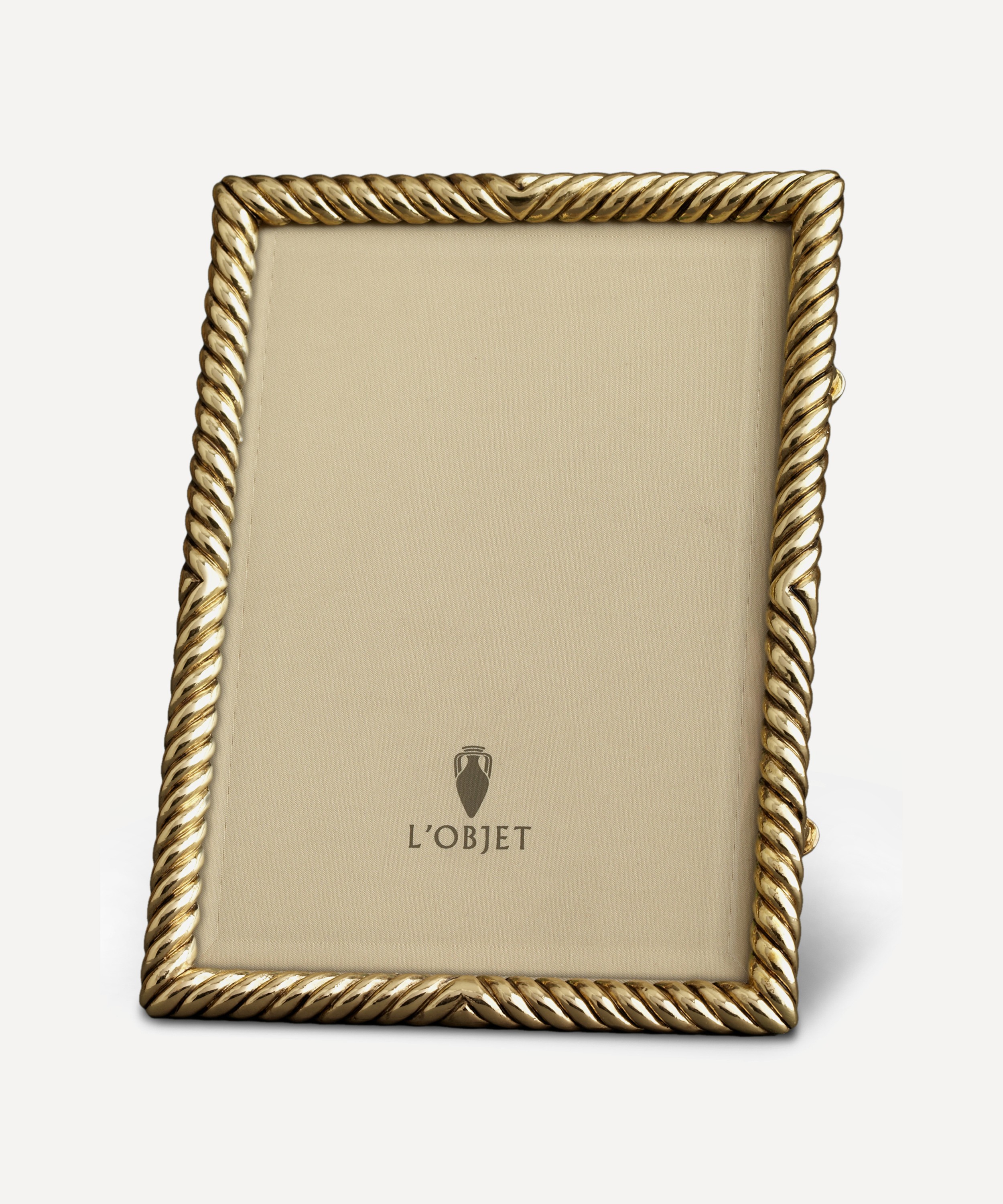L'Objet - Deco Twist Gold-Plated 5x7 Photo Frame