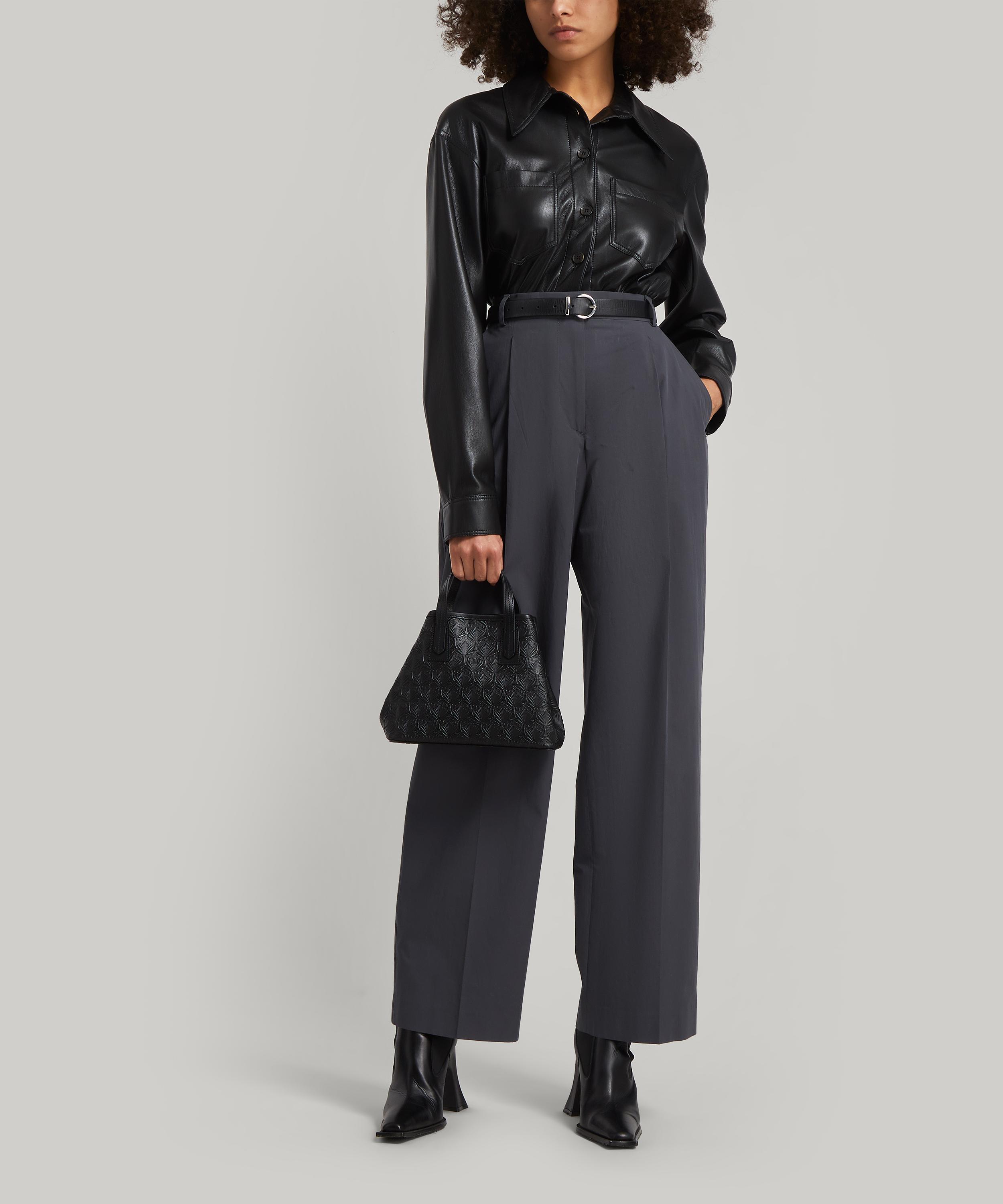 Liberty - Mini Marlborough Cross-Body Tote Bag in Embossed Leather image number 6