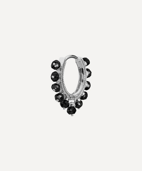 Maria Tash - 18ct 8mm Black Diamond Coronet Hoop Earring image number null