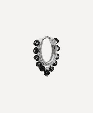 Maria Tash - 18ct 8mm Black Diamond Coronet Hoop Earring image number 0