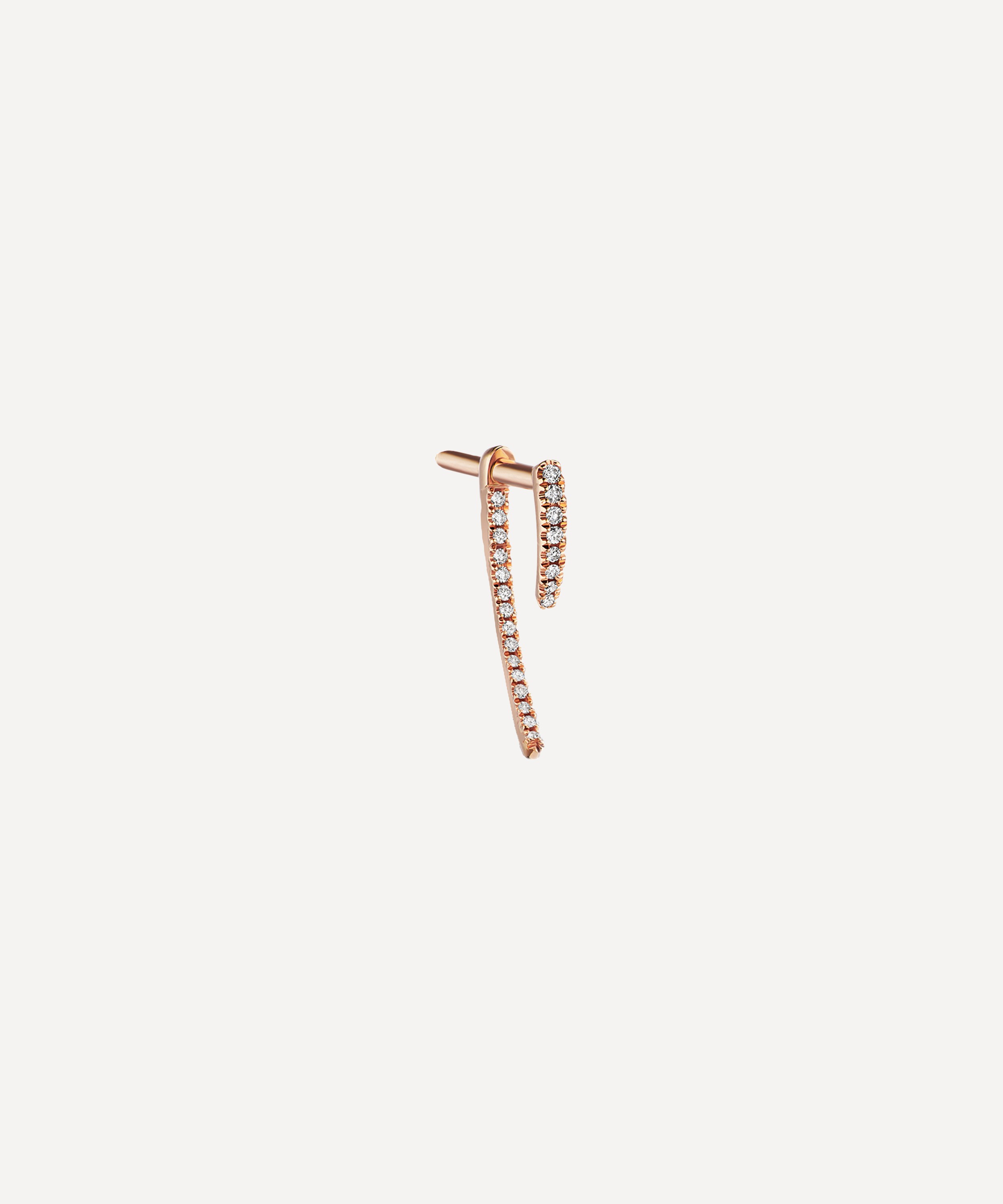 Maria Tash - 18ct 1.2mm Diamond Talon Stud Earring image number 0