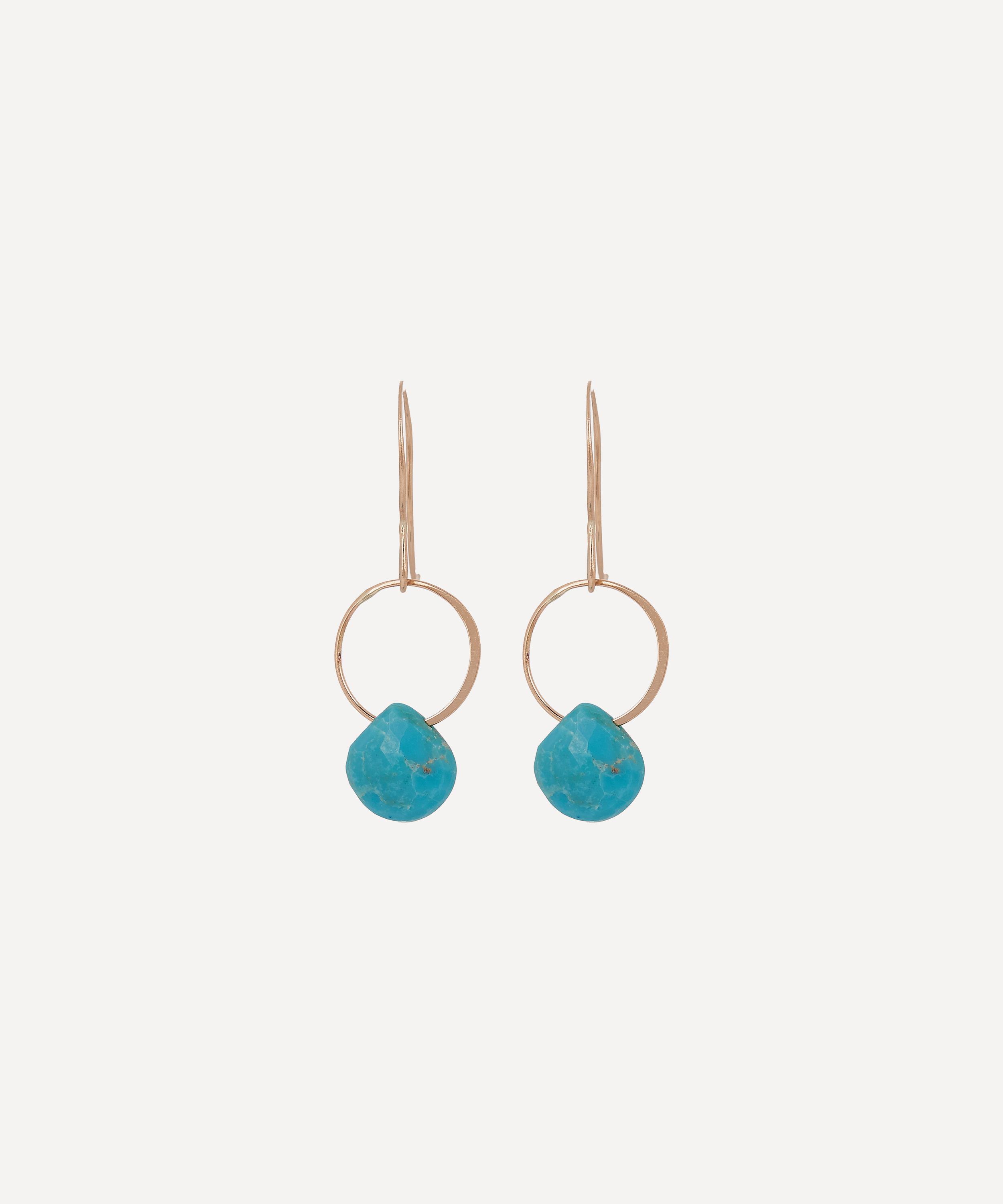 Melissa Joy Manning - Turquoise Single Drop Earrings