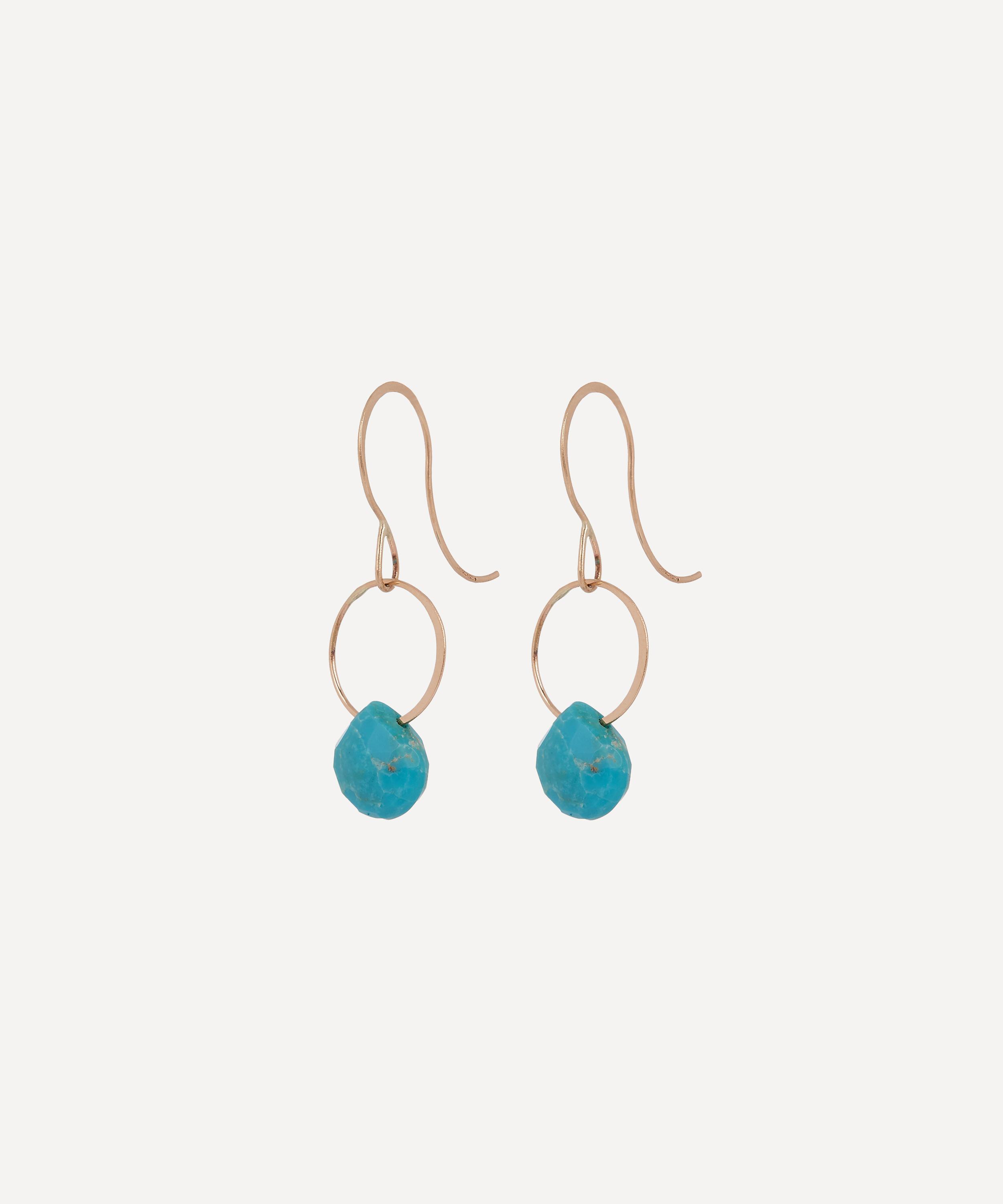 Melissa Joy Manning - Turquoise Single Drop Earrings image number 2