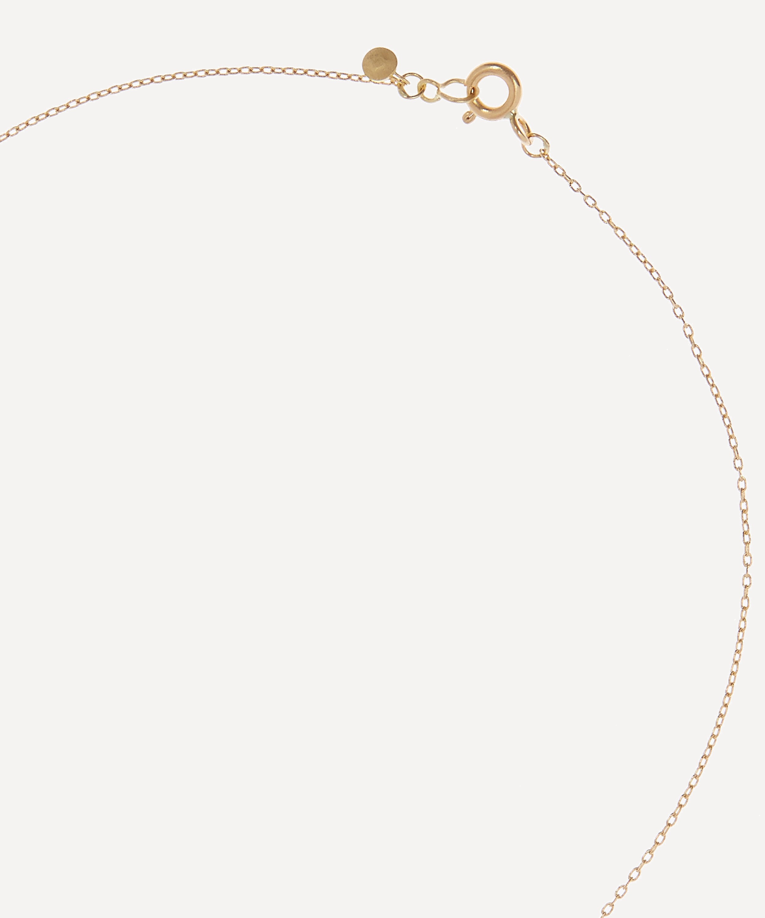Sia Taylor - Gold Rainbow Tiny Dots Arc Necklace image number 3
