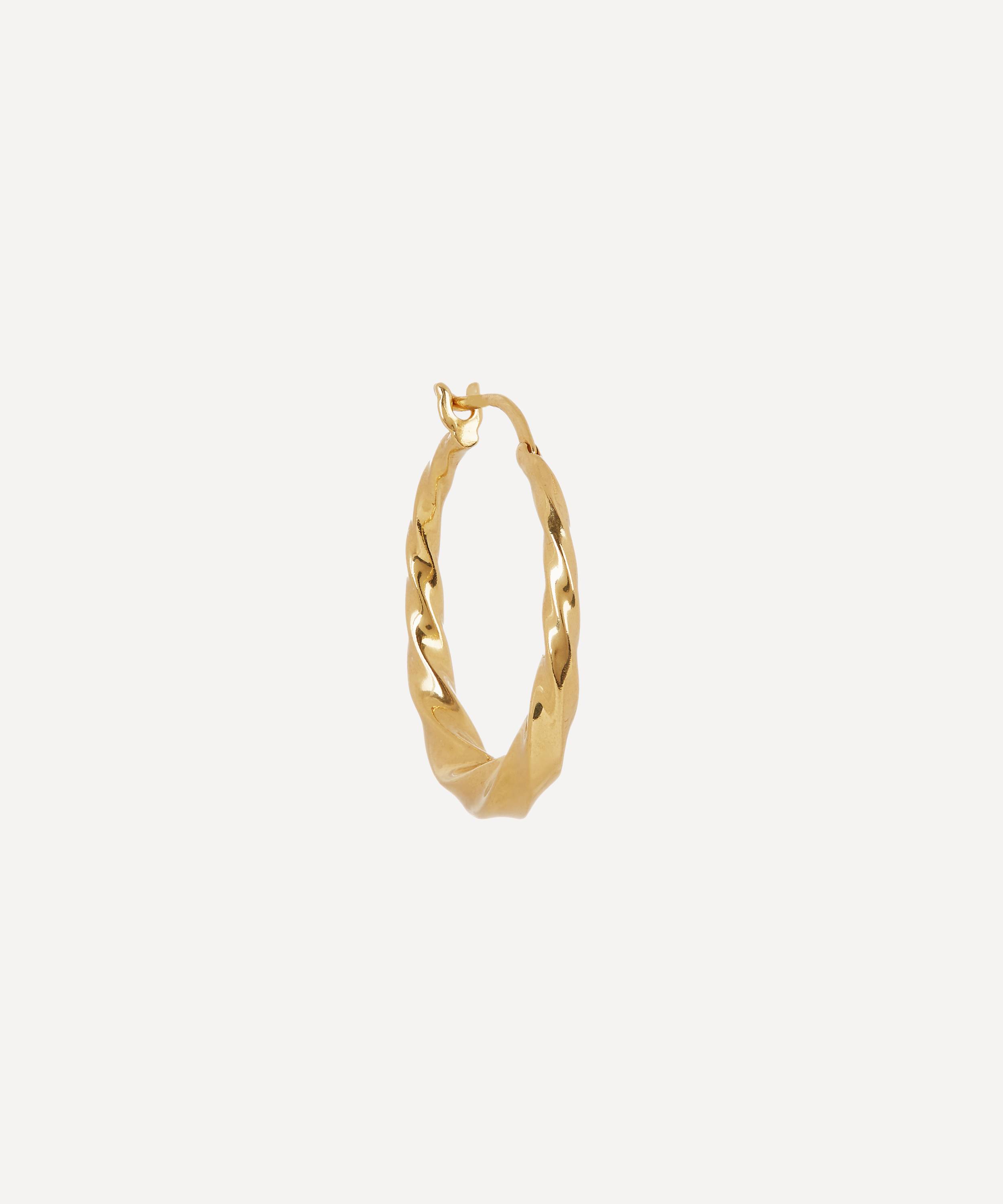 maria black sadie gold plated hoop earrings