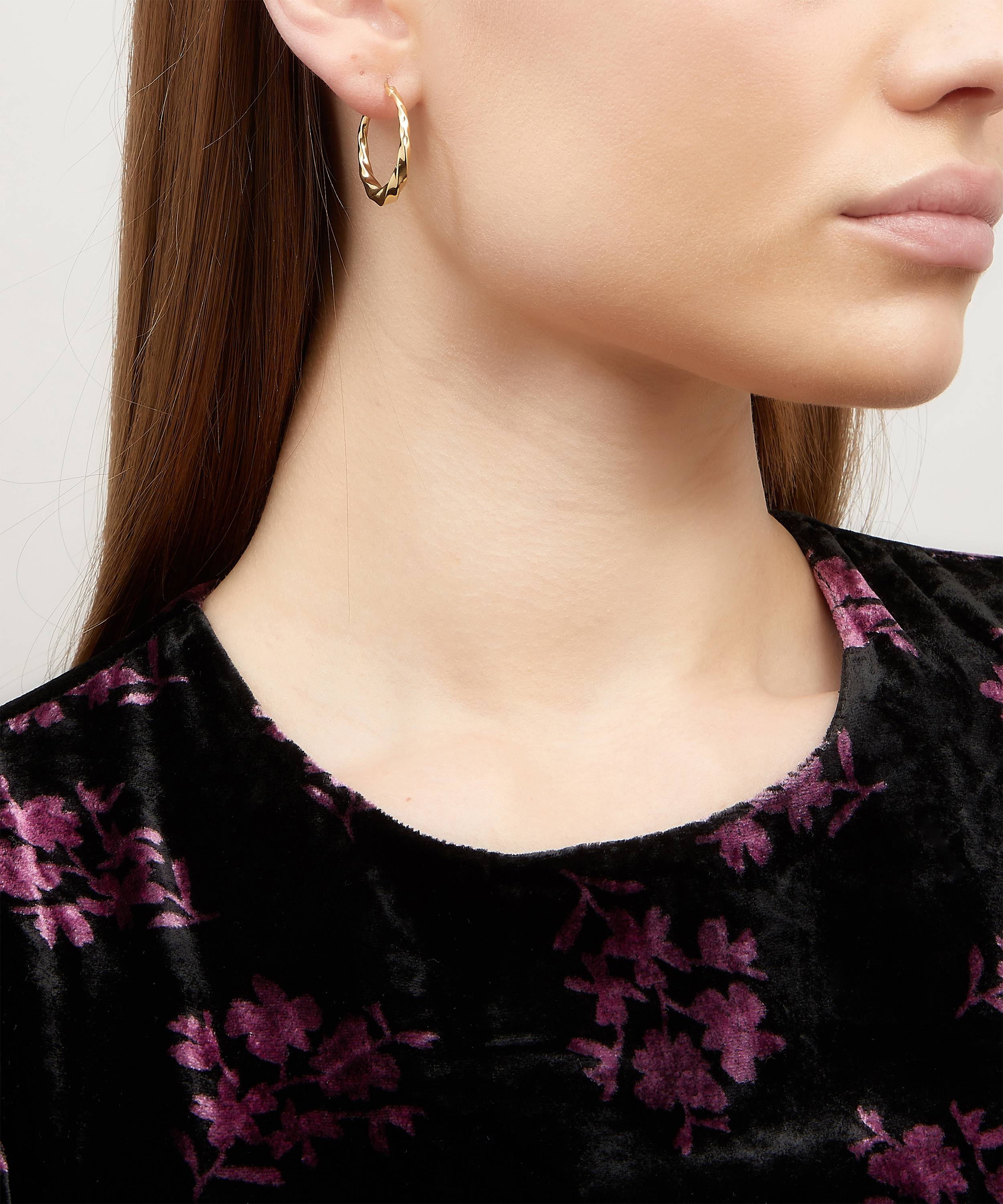 maria black sadie gold plated hoop earrings