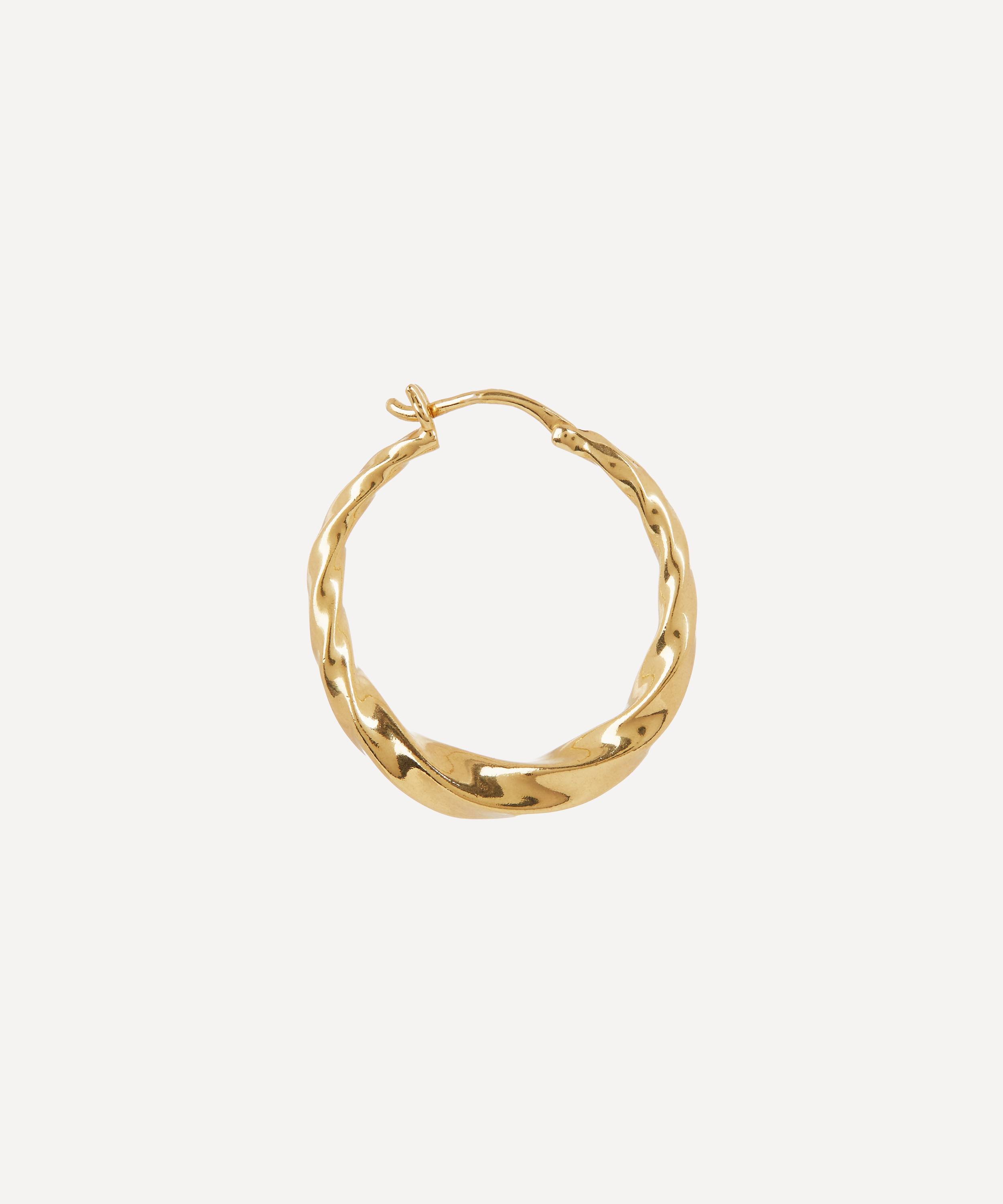 maria black sadie gold plated hoop earrings