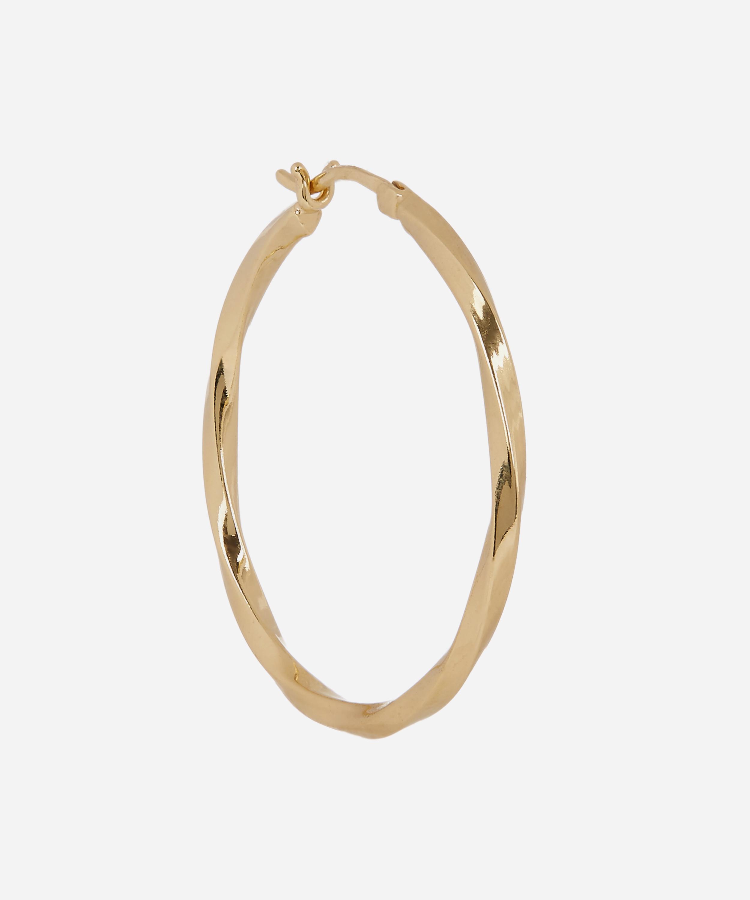 Maria Black - 22ct Gold-Plated 30 Francisca Single Hoop Earring image number 