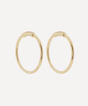 Gold-Plated Basic Hoop Earrings