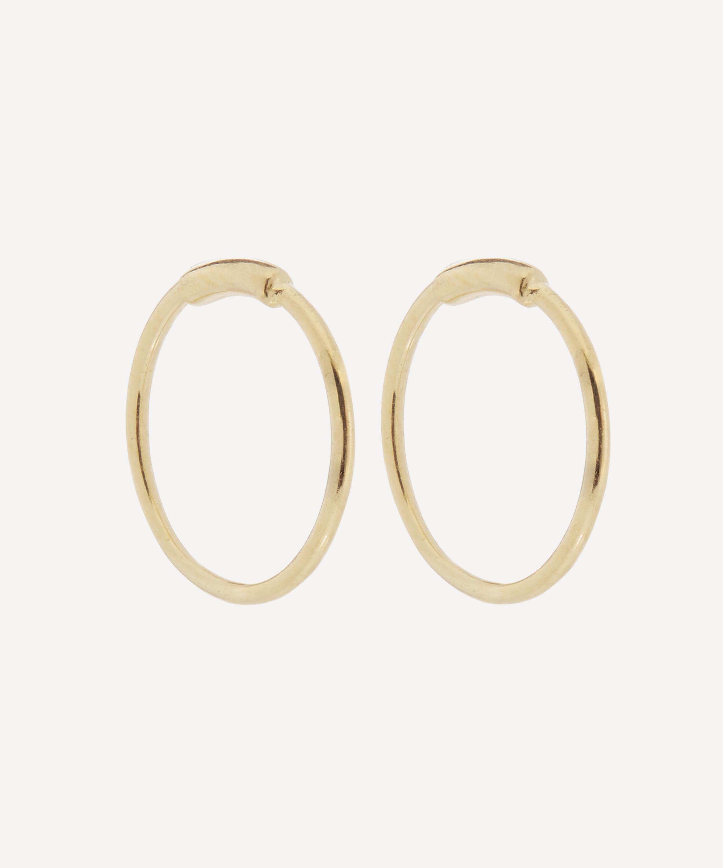 Maria Black - Gold-Plated Basic Hoop Earrings image number 0