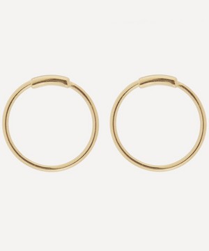 Maria Black - Gold-Plated Basic Hoop Earrings image number 3