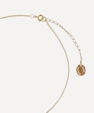 Alex Monroe - Gold-Plated Floral Letter H Alphabet Necklace image number 3