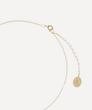 Alex Monroe - Gold-Plated Floral Letter Q Alphabet Necklace image number 3