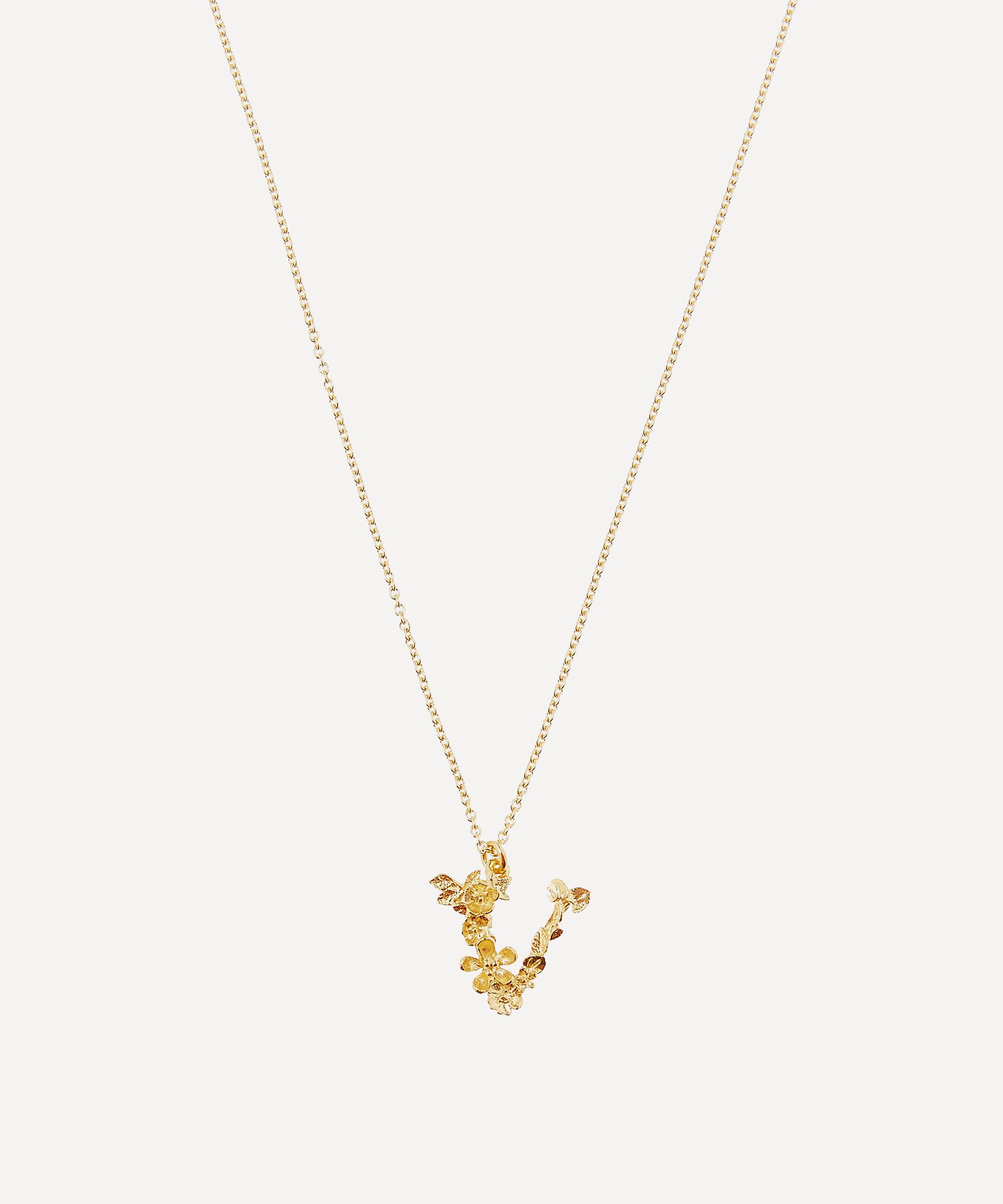 Letter V Pendant Necklace — Either Ore Jewelers Strawbridge