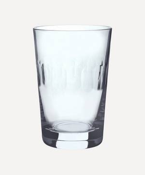 Set of Six Crystal Tumblers With Lens