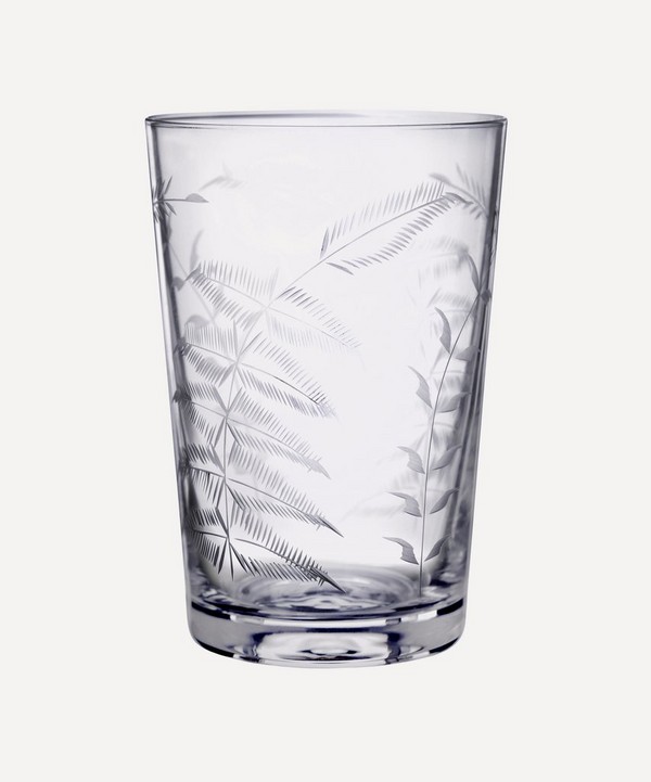 The Vintage List - Set of Six Crystal Tumblers With Ferns image number null