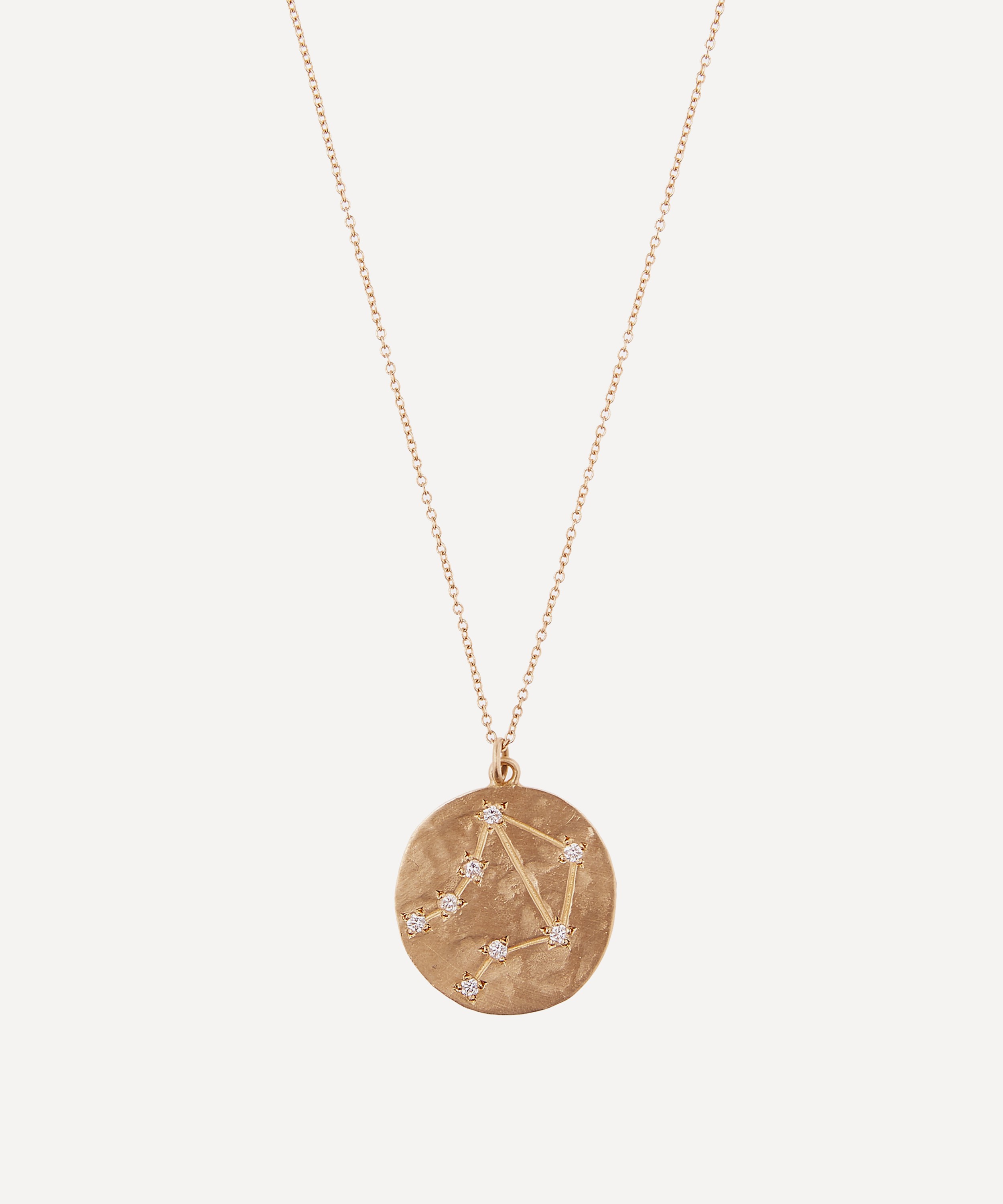 Brooke Gregson - 14ct Gold Libra Astrology Diamond Necklace