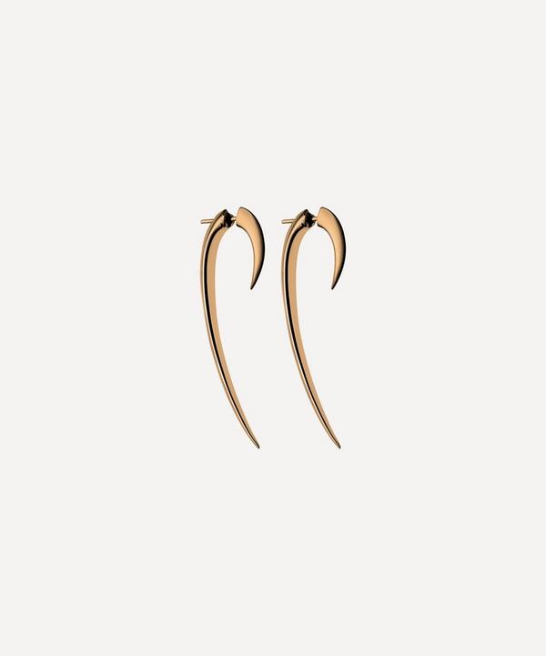 Shaun Leane - Rose Gold Plated Vermeil Silver Large Hook Earrings image number null