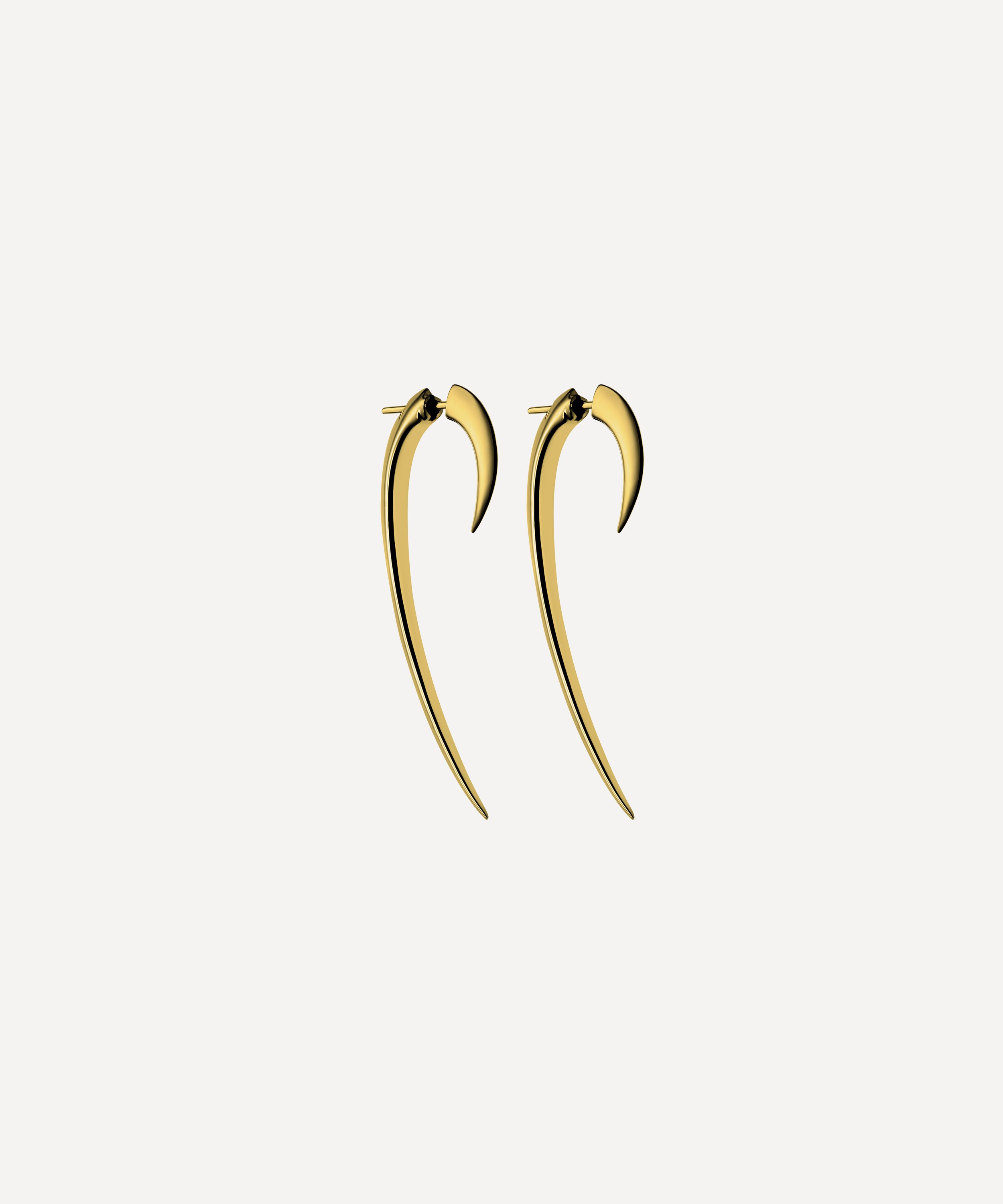 Shaun Leane - Gold Plated Vermeil Silver Large Hook Earrings