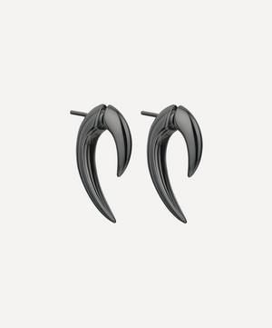 Black Silver Rhodium Talon Earrings