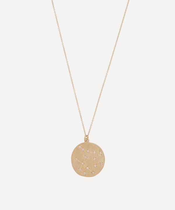 Brooke Gregson - Gold Gemini Astrology Diamond Necklace image number 0