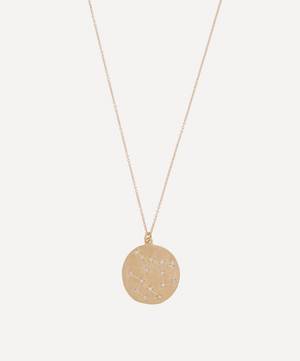 Gold Gemini Astrology Diamond Necklace