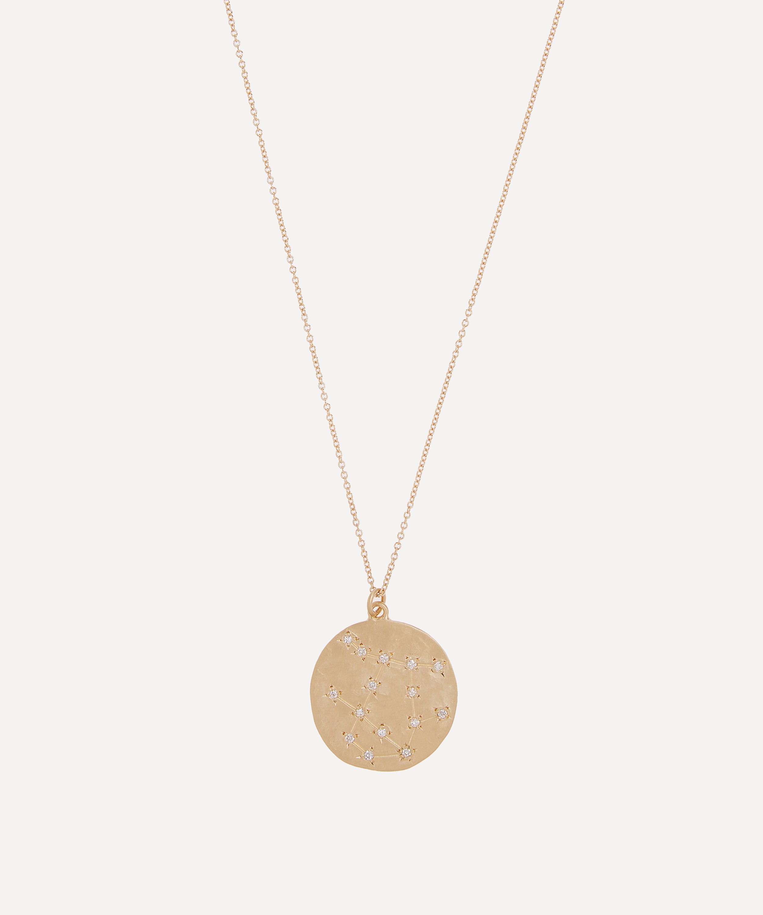 Brooke Gregson - Gold Gemini Astrology Diamond Necklace image number 0