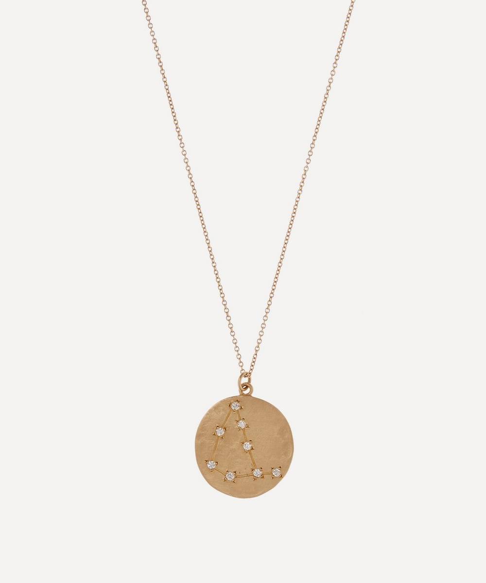 Brooke Gregson - 14ct Gold Capricorn Astrology Diamond Necklace