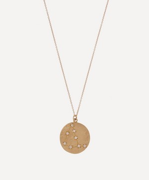 Brooke Gregson - 14ct Gold Capricorn Astrology Diamond Necklace image number 0