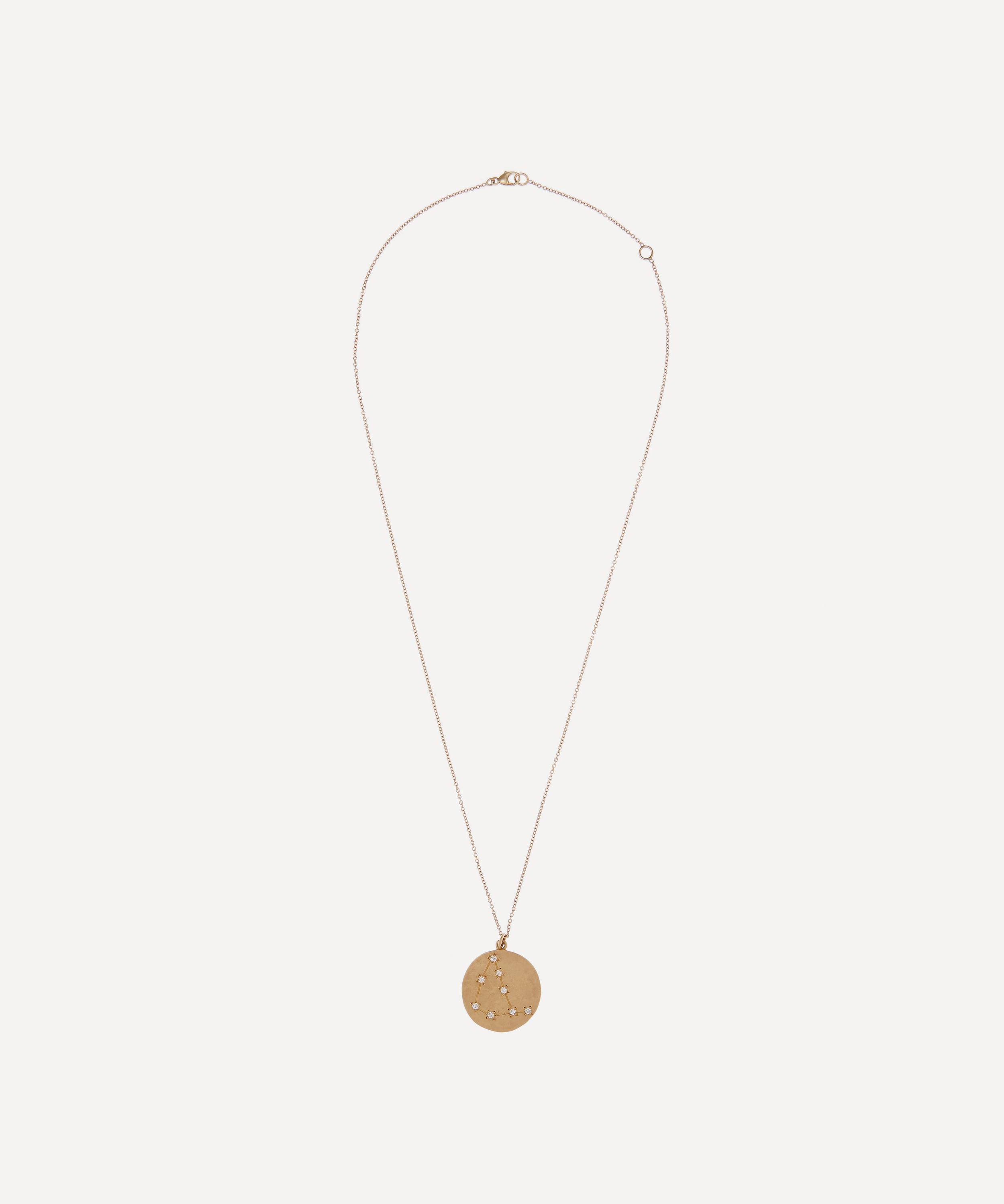 Brooke Gregson - 14ct Gold Capricorn Astrology Diamond Necklace image number 2